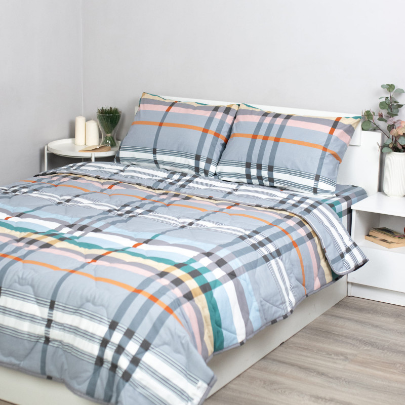 Набор летний Эвридика евро, поплин (хлопок 100 %), наволочка (50х70)